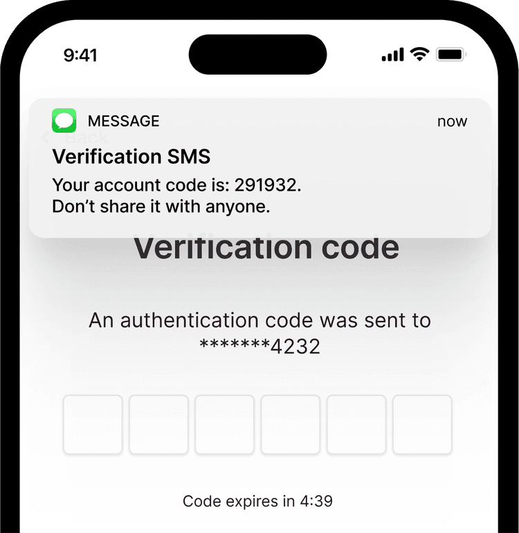 LineVerifier SMS verification